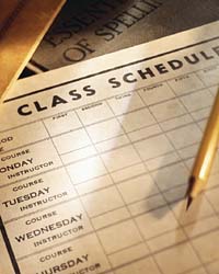 class schedule picture